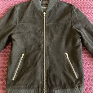 Barneys New York Black Bomber Jacket